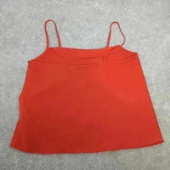 FREE WITH BUNDLE Tank Crop topshop petite size 4 red loose fit ! - Picture 2 of 5